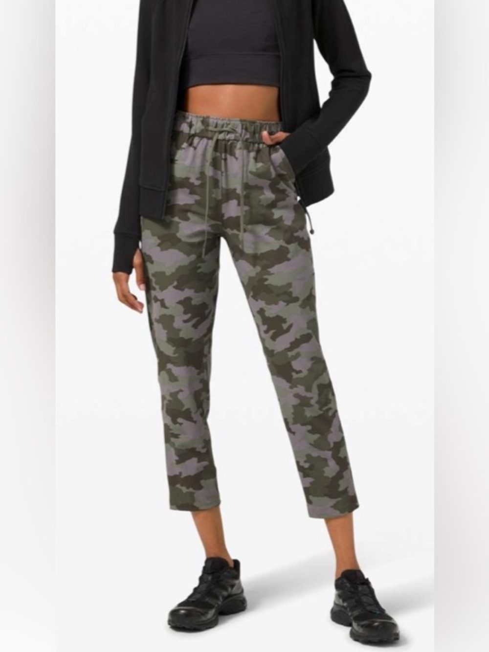 Lululemon Keep Moving Pant 7/8 High-Rise Heritage 365 Camo Dusky Lavender - 8 - Picture 4 of 13